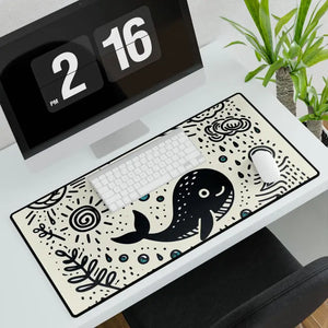 Motivational Whale Desk Mat - Home Office Decor - Dipaliz - Workstation & Cubicle Accessories