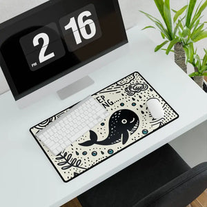 Motivational Whale Desk Mat - Home Office Decor - Dipaliz - Workstation & Cubicle Accessories