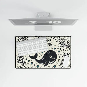 Motivational Whale Desk Mat - Home Office Decor - Dipaliz - Workstation & Cubicle Accessories
