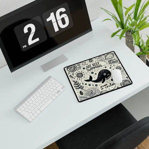 Motivational Whale Desk Mat - Home Office Decor - Dipaliz - Workstation & Cubicle Accessories