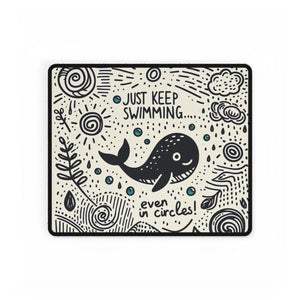 Motivational Whale Desk Mat - Home Office Decor - Dipaliz - Workstation & Cubicle Accessories