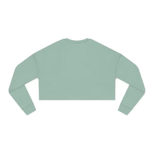 Women’s Cropped Sweatshirt Bold Swimming Design - Dipaliz - Sweatshirts