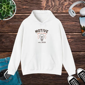 Motive Creative Mind Hoodie - Lightbulb Inspirational Design - Dipaliz - s / White