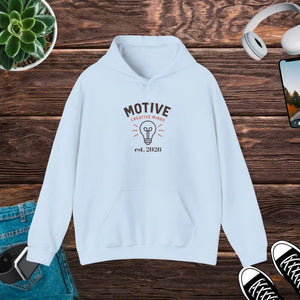 Motive Creative Mind Hoodie - Lightbulb Inspirational Design - Dipaliz - s / Light Blue