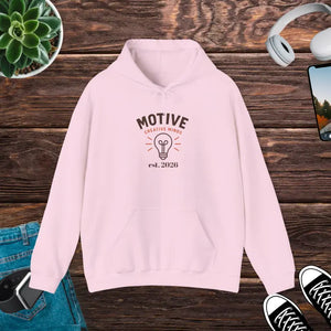 Motive Creative Mind Hoodie - Lightbulb Inspirational Design - Dipaliz - s / Light Pink