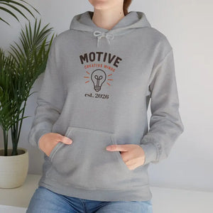 Motive Creative Mind Hoodie - Lightbulb Inspirational Design - Dipaliz