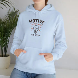 Motive Creative Mind Hoodie - Lightbulb Inspirational Design - Dipaliz