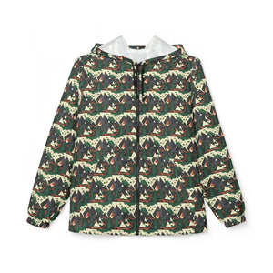 Outerwear - Mountain Camo Windbreaker Jacket - Lightweight Green Print - Dipaliz