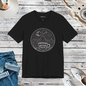 Mountain Coffee Mug Jersey Short Sleeve Tee - Dipaliz - Black / s - T-shirts