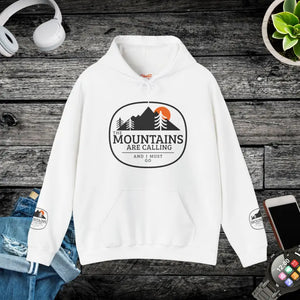 Mountains are Calling Hooded Sweatshirt Travel Adventure - Dipaliz - White / s - T-shirts