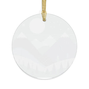 Winter Pine Trees Acrylic Ornaments - Holiday Decor - Dipaliz