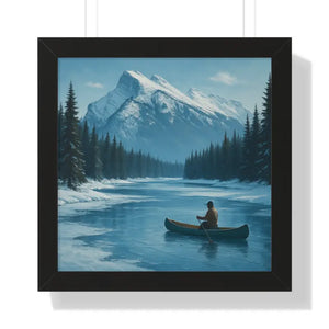 Mountain River Canvas Gallery Wrap Horizontal Framed Print - Dipaliz - Prints