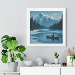 Mountain River Canvas Gallery Wrap Horizontal Framed Print - Dipaliz - Prints