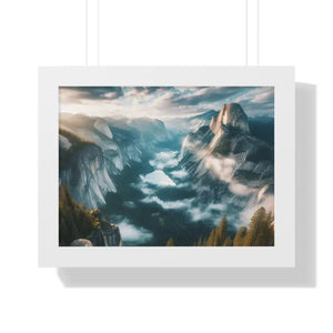 Stunning Mountain River Gallery Canvas Print - Dipaliz - 16″ x 12″ / White - Prints