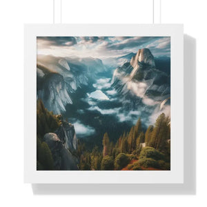 Stunning Mountain River Gallery Canvas Print - Dipaliz - 16″ x / White - Prints