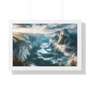 Stunning Mountain River Gallery Canvas Print - Dipaliz - 24″ x 16″ / White - Prints