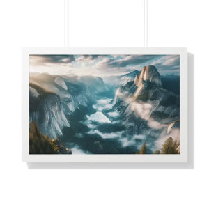Stunning Mountain River Gallery Canvas Print - Dipaliz - 30’’ x 20’’ / White - Prints