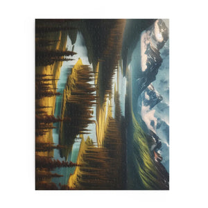 Scenic Mountain River Puzzle Premium Chipboard - Dipaliz - Jigsaw Puzzles