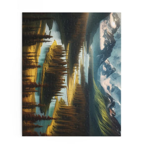 Scenic Mountain River Puzzle Premium Chipboard - Dipaliz - Jigsaw Puzzles