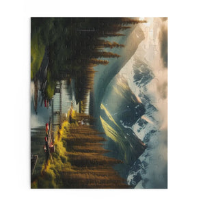 Epic River and Mountains Puzzle - 1000 Pieces in Box - Dipaliz