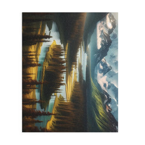 Scenic Mountain River Puzzle Premium Chipboard - Dipaliz - Jigsaw Puzzles
