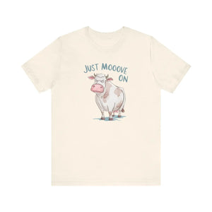 Soft Cotton Cow Tee - just Move on Short Sleeve - Dipaliz - T-shirts