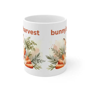 Cute Easter Bunny Carrot Mug - Morning Coffee Harvest - Dipaliz - 11oz