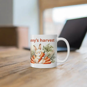Cute Easter Bunny Carrot Mug - Morning Coffee Harvest - Dipaliz - 11oz