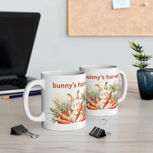 Cute Easter Bunny Carrot Mug - Morning Coffee Harvest - Dipaliz - 11oz