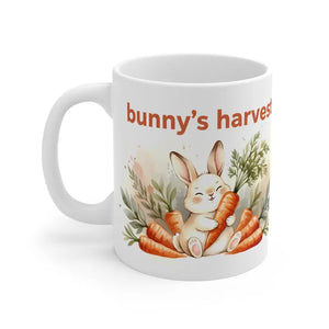 Cute Easter Bunny Carrot Mug - Morning Coffee Harvest - Dipaliz - 11oz