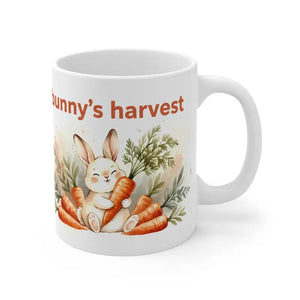 Cute Easter Bunny Carrot Mug - Morning Coffee Harvest - Dipaliz - 11oz