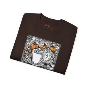Pumpkin Spice Latte Cotton Tee - Cozy Fall Vibes - Dipaliz - T-shirts