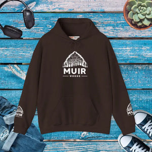 Premium Muir Woods Hoodie - Vibrant Forest Design - Dipaliz - s / Dark Chocolate - Hoodies