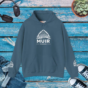 Premium Muir Woods Hoodie - Vibrant Forest Design - Dipaliz - s / Indigo Blue - Hoodies