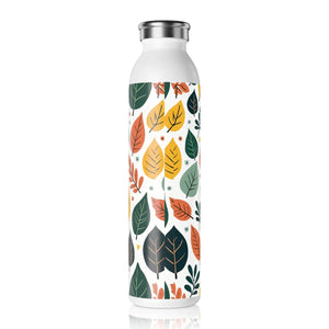 Bold Leaves Water Bottle - Slim Multicolored Design - Dipaliz - Bottles