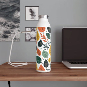 Bold Leaves Water Bottle - Slim Multicolored Design - Dipaliz - Bottles