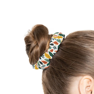 Multicolored Leaves Scrunchie Jersey-knit Fabric - Dipaliz - Ponytail Holders