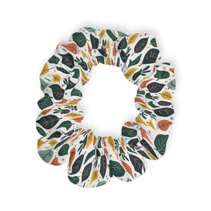 Multicolored Leaves Scrunchie Jersey-knit Fabric - Dipaliz - Ponytail Holders