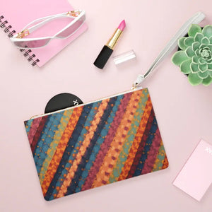 Multicolored Stripes Clutch - Bold Fashionista Bag - Dipaliz - one Size - Bags