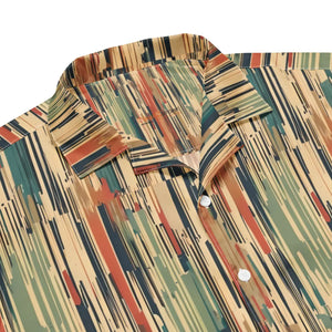 Eco Multicolored Stripes Unisex Button Shirt - Dipaliz - Shirts