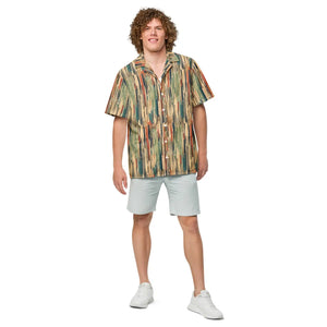 Eco Multicolored Stripes Unisex Button Shirt - Dipaliz - Shirts