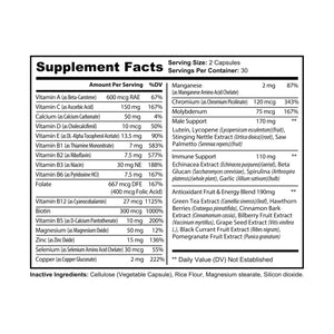 Ultimate Men’s Health Multivitamin - Green Tea - Dipaliz - Supplements