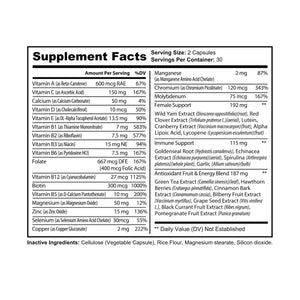 Energizing Women’s Multivitamin - Wild Yam Boost - Dipaliz - Supplements