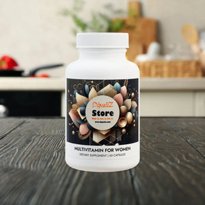 Women’s Multivitamin - Wild Yam Boost Energy Formula - Dipaliz - White Bottle + Cap / Unflavored / 60 Vegetable