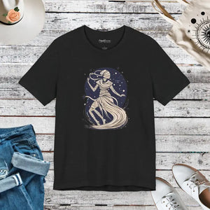 Mummy Unwrapping Halloween Unisex Tee - Spooky Comfort - Dipaliz - Solid Black Blend / s - T-shirts