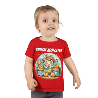 Munch-worthy Toddler Tee: Snack Monster Comfy Delight! - Kids Clothes