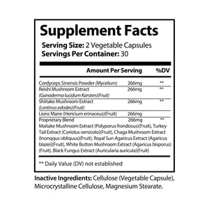 Focus Mushroom Blend Supplement - Gmp-certified Facilities - Dipaliz - Herbal Supplements