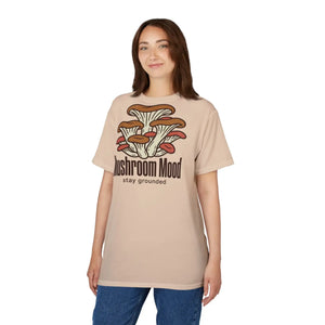 Mushroom Mood Tee, ?Stay Grounded’ Retro Fungi Graphic T-shirt - T-shirts