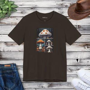 Spooky Forest Mushrooms Unisex Jersey Short - Dipaliz - T-shirts