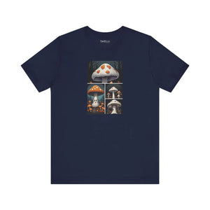 Spooky Forest Mushrooms Unisex Jersey Short - Dipaliz - T-shirts